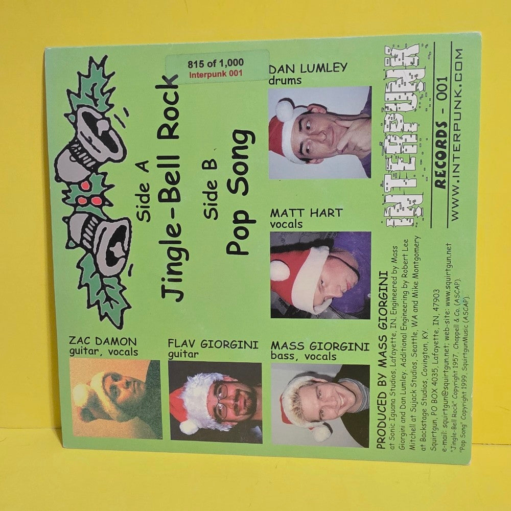 Squirtgun - Jingle-Bell Rock 7" - 1999 - IPR-001 - Used - EX - Vinyl