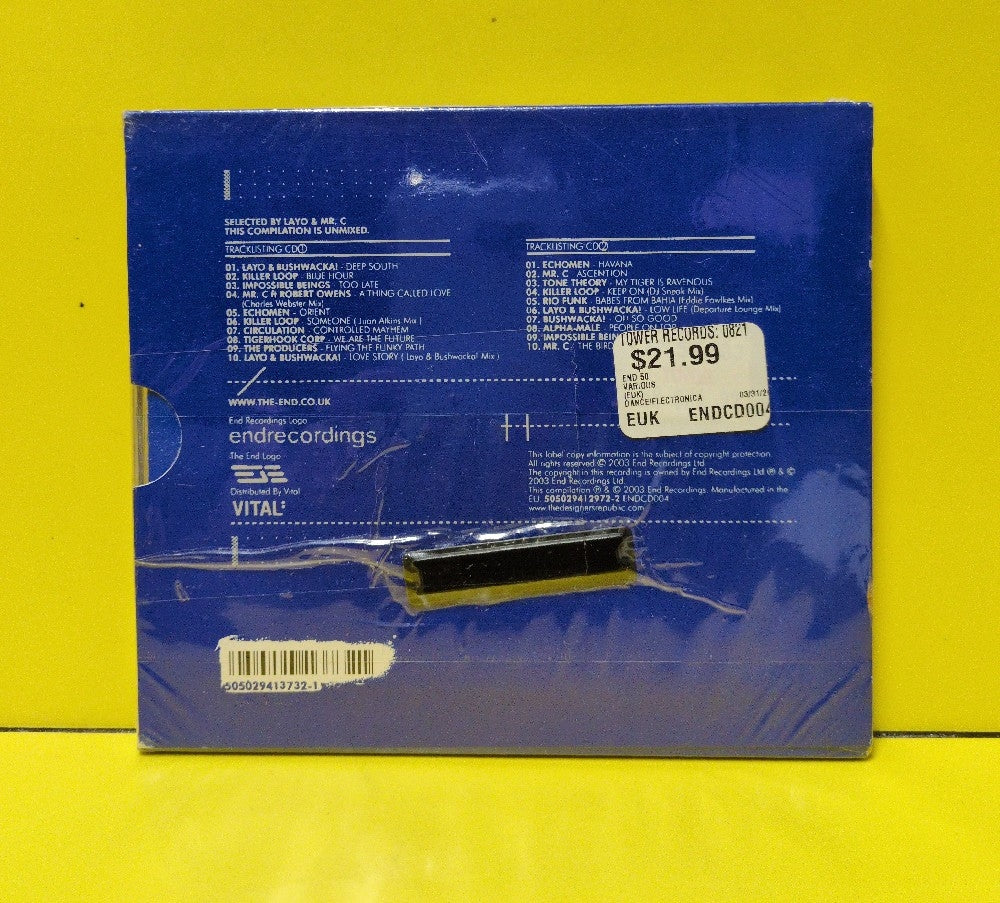 Various, Selected By Layo & Mr. C - End 050. End Recordings 1995 - 2003 - ENDCD004 - New - Sealed - CDs - 2xCD - UK Import
