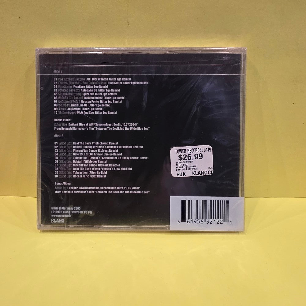 Alter Ego - Transphormed - 2005 - Klang Elektronik CD 012 - New - Sealed - CDs
