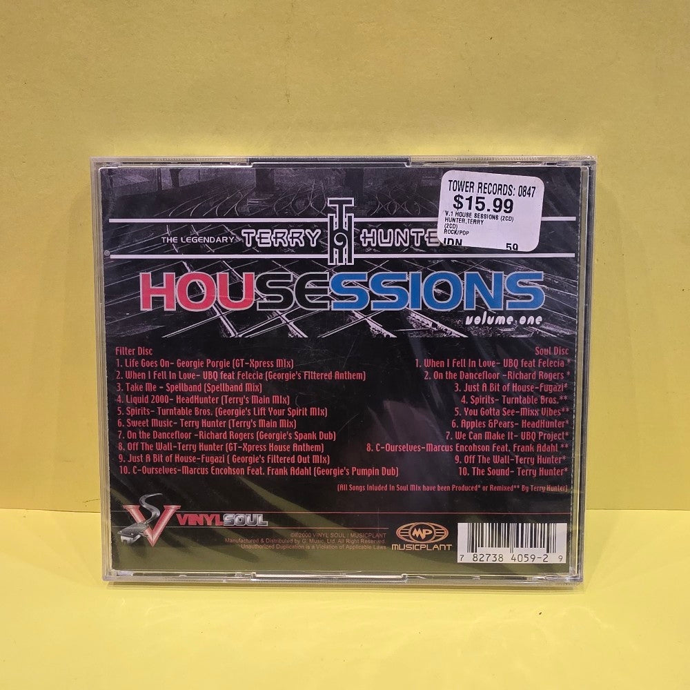 Terry Hunter - Housessions Volume One - 2001 - CD VS-059-2 - New - Sealed - CDs