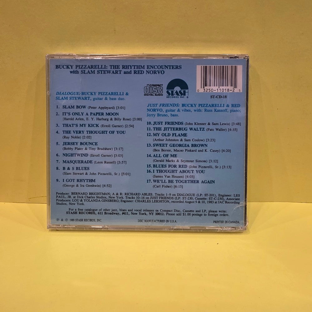 Bucky Pizzarelli With Slam Stewart & Red Norvo - The Rhythm Encounters - 1989 - ST-CD-18 - New - Sealed - CDs