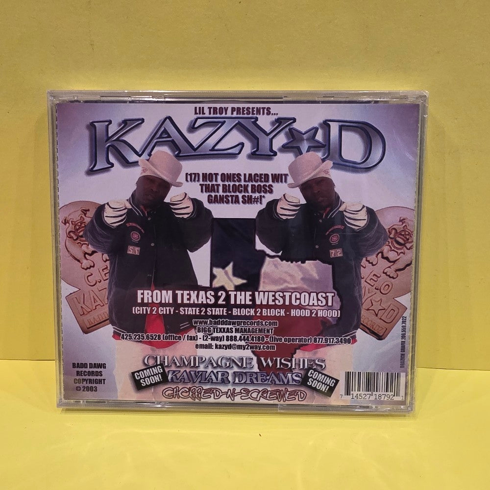 Kazy-D - Champagne Wishes Kaviar Dreams - 2003 - New - Sealed - CDs