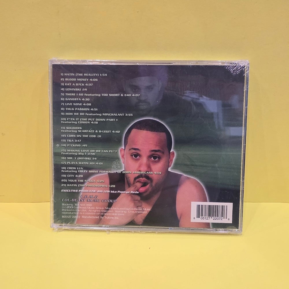 Big Lew - Playa Hatin 101 - 2001 - 80512722072 - New - Sealed - CDs