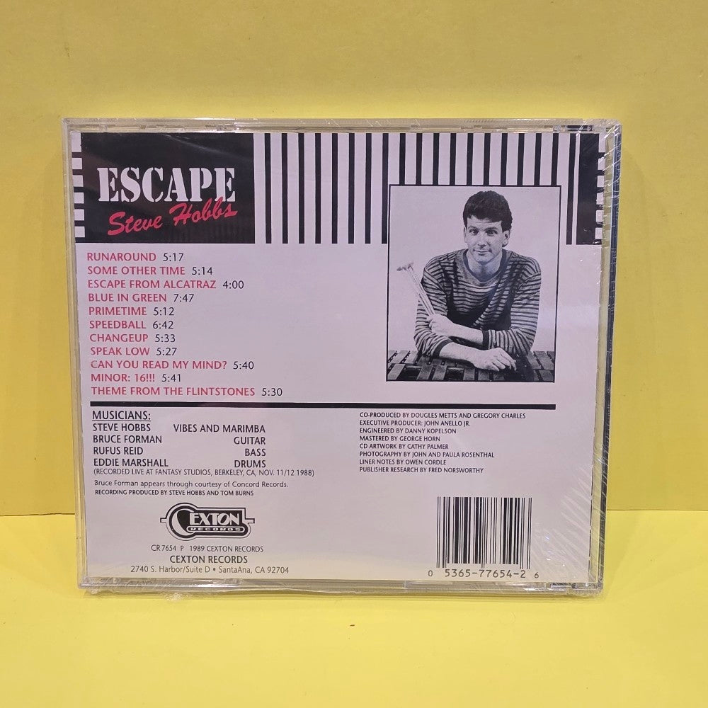 Steve Hobbs - Escape - 1989 - CEX 77654 - New - Sealed - CDs