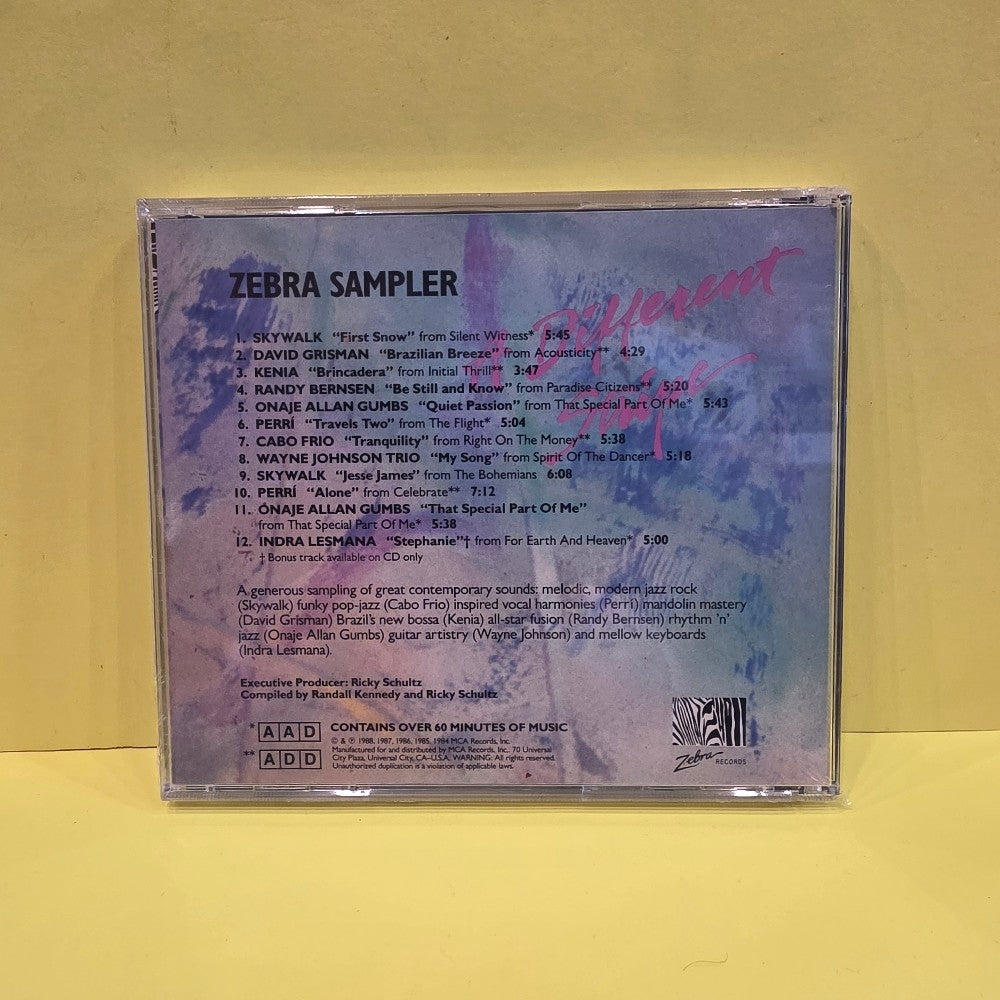 Various  - A Different Stripe: Zebra Sampler  - 1988 - New - Sealed - CDs