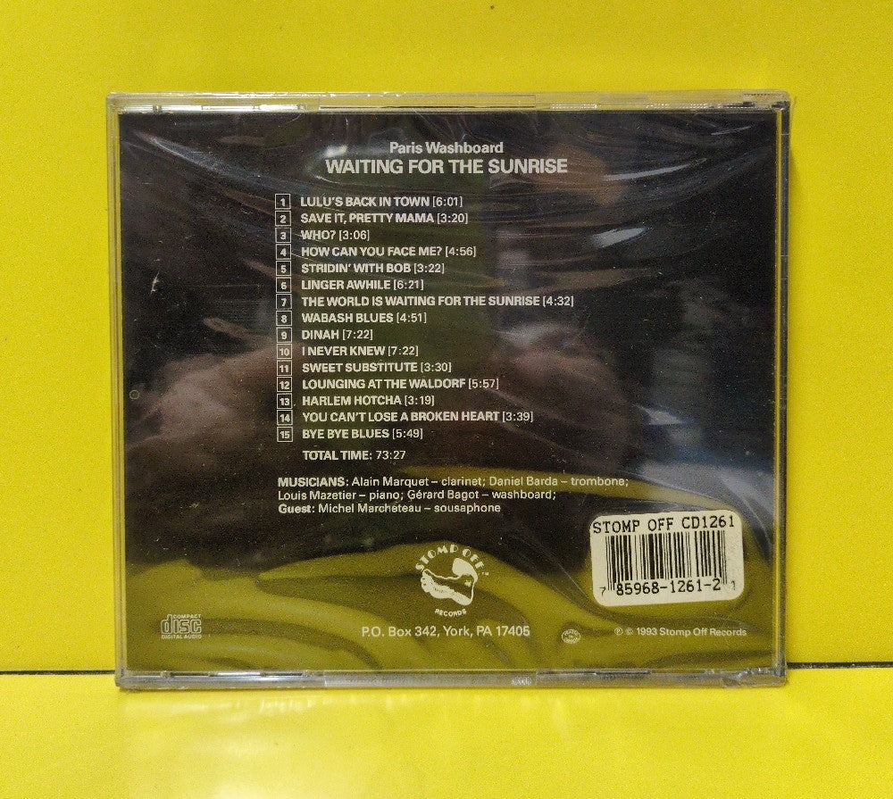 Paris Washboard - ...Waiting For The Sunrise - 1993 - STOMP OFF CD1261 - New - Sealed - CDs