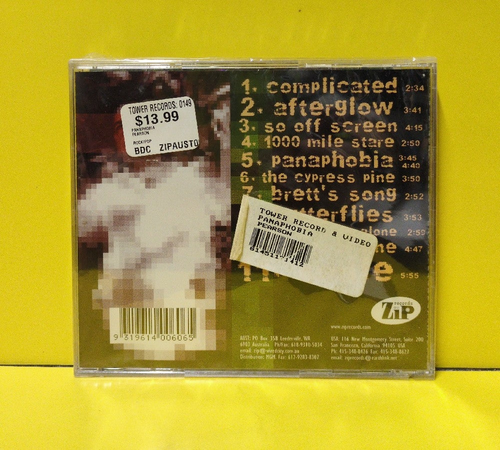 Pearson - Panaphobia - 2001 - ZipAust005 - New - Sealed - CDs - Australian Import