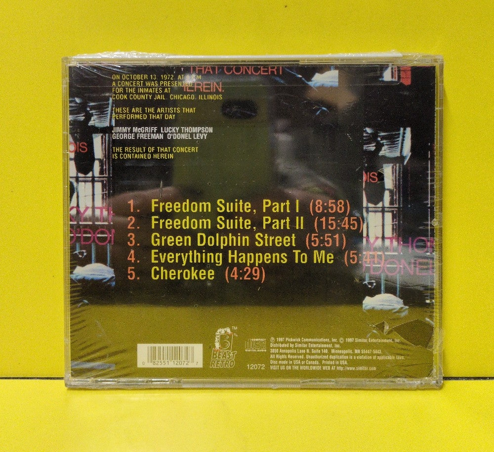 Jimmy McGriff, Lucky Thompson, George Freeman, O'Donel Levy - Friday The 13th (Cook County Jail) - 1997 - 12072 - New - Sealed - CDs