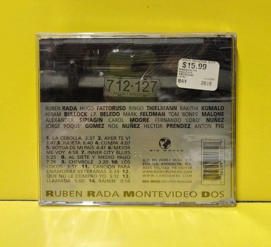 Ruben Rada - Montevideo Dos - 1999 - BW 2018 - New - Sealed - CDs