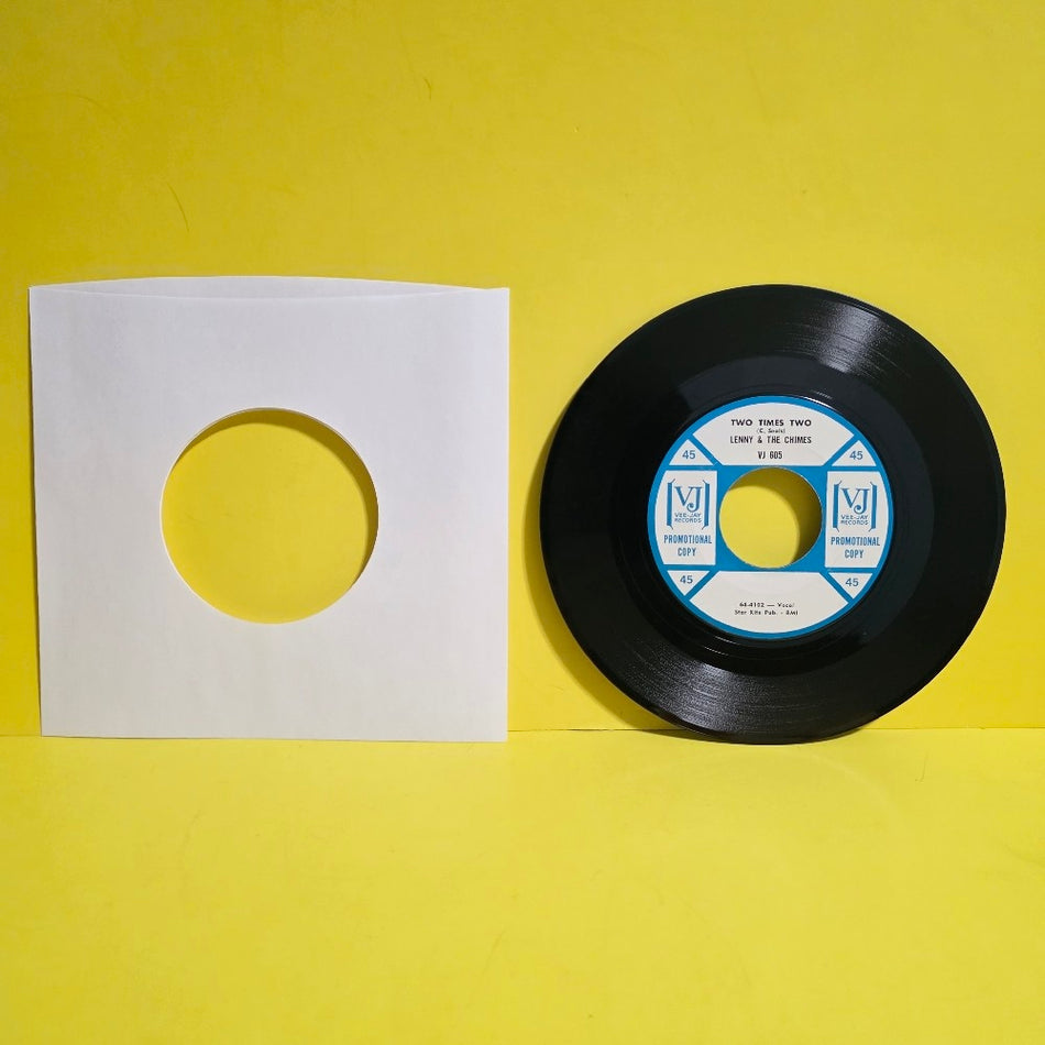 Lenny & The Crimes - Two Times Two / Only Forever 7" Promo  - 1964 - VJ 605 - Used - VG+ - Vinyl
