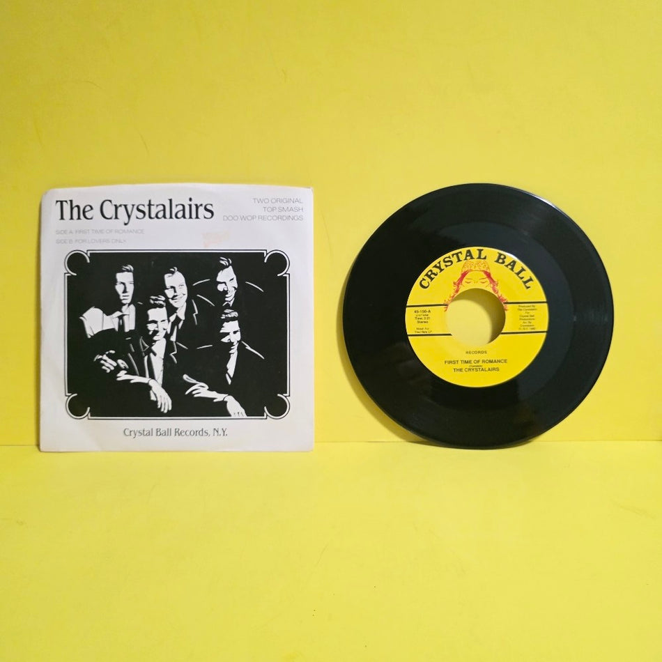 The Crystalairs - First Time Of Romance 7" - 1990 - 45-156 - Used - EX - Vinyl