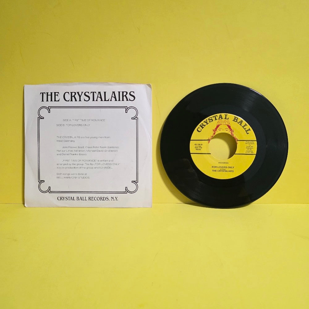The Crystalairs - First Time Of Romance 7" - 1990 - 45-156 - Used - EX - Vinyl