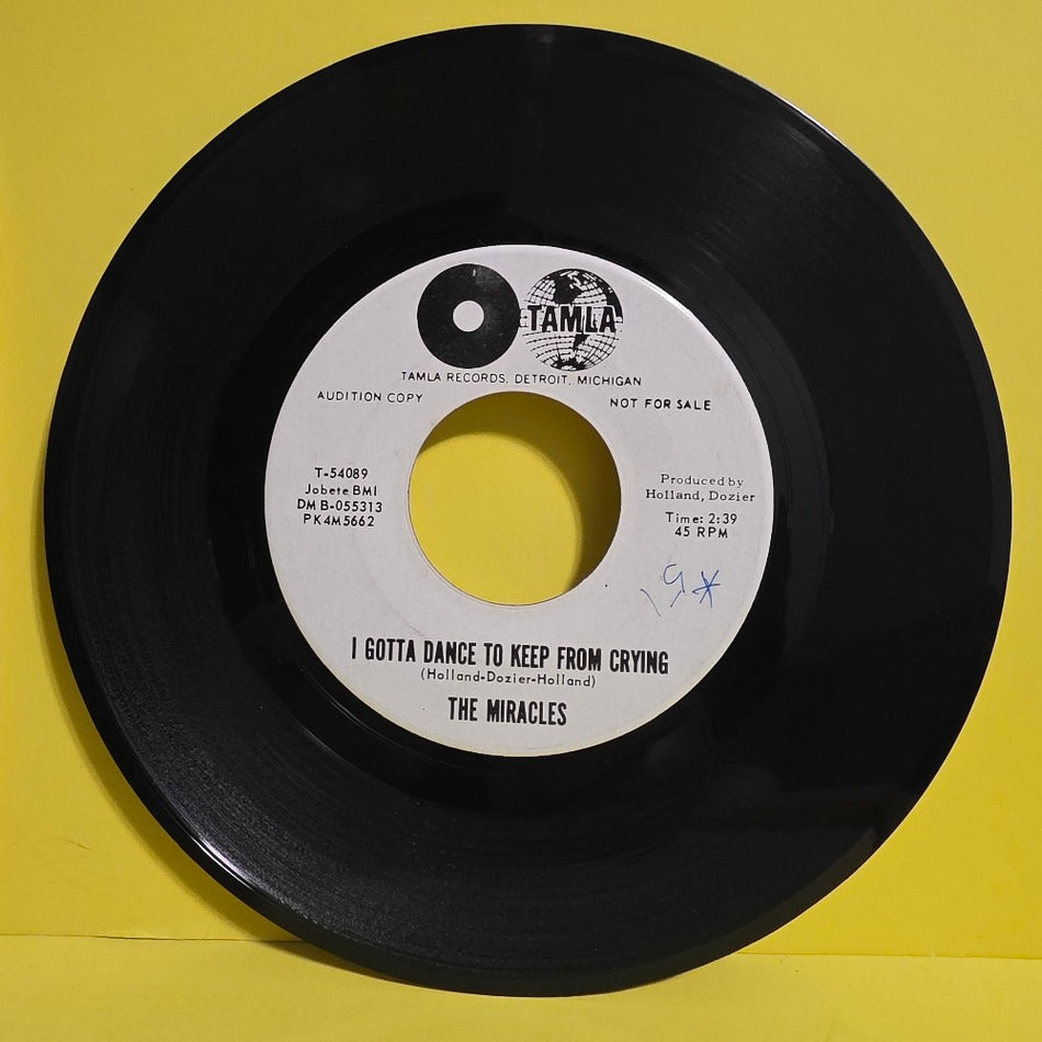 The Miracles - I Gotta Dance To Keep From Crying 7" Promo  - 1963 - T-54089 - Used - VG+ - Vinyl