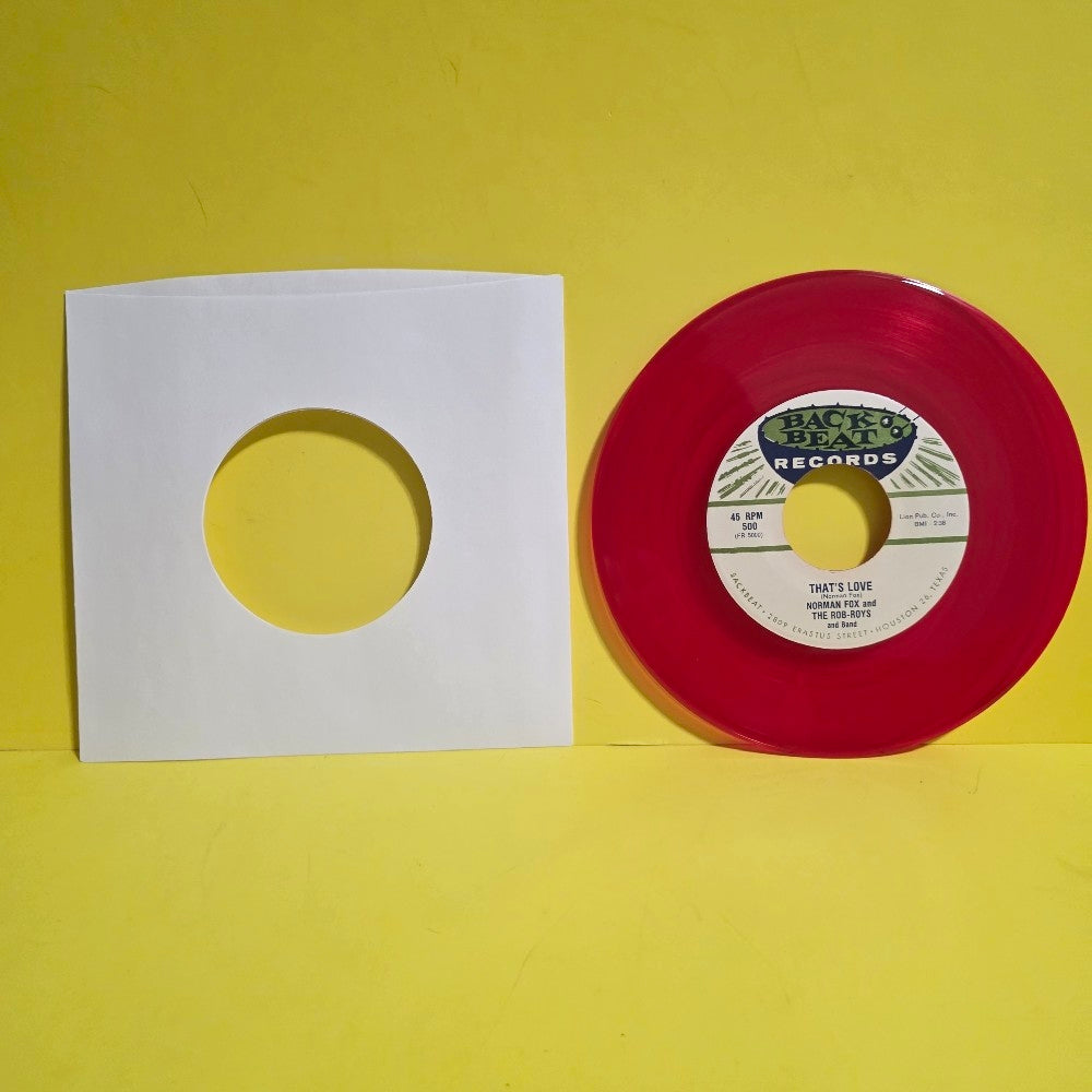 Norman Fox & The Rob-Roys - Rainy Day Bells / That's Love 7" Red Vinyl  - 500 - Used - VG++ - Vinyl