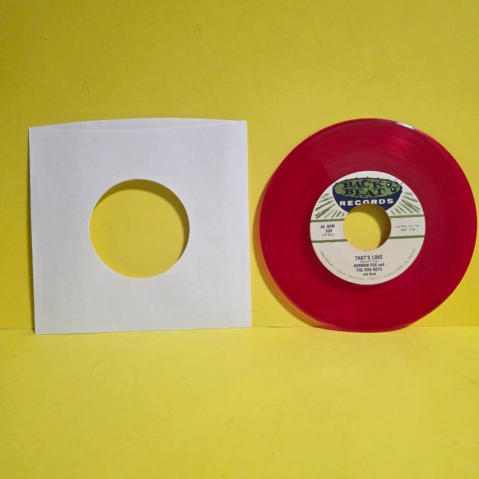 Norman Fox & The Rob-Roys - Rainy Day Bells / That's Love 7" Red Vinyl  - 500 - Used - VG++ - Vinyl
