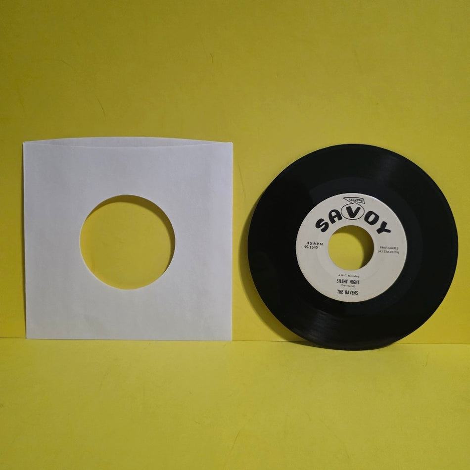 The Ravens - White Christmas / Silent Night 7" Promo  - 45-1540 - Used - VG+ - Vinyl