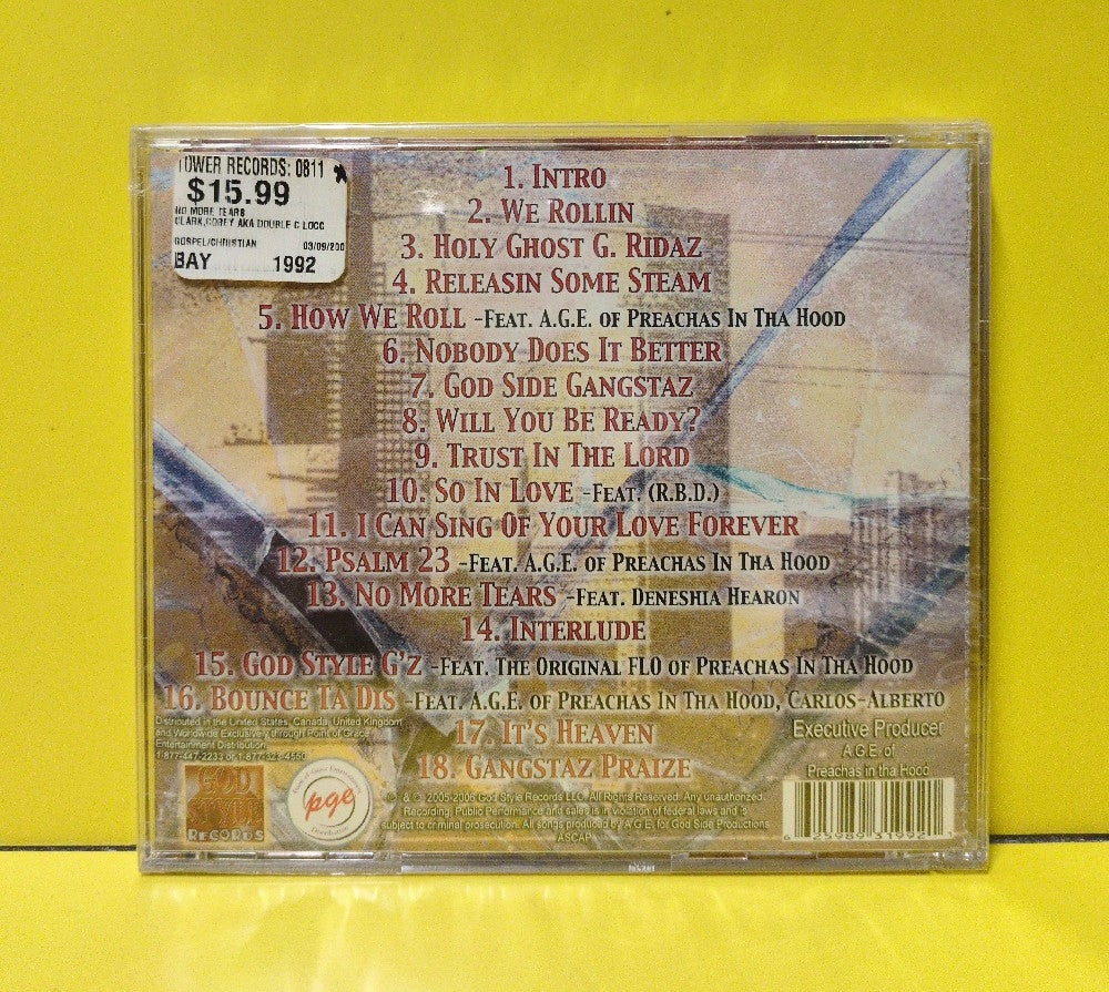 Corey Clark a.k.a Double C. Locc - No More Tears - 2006 - GSD0004 - New - Sealed - CDs