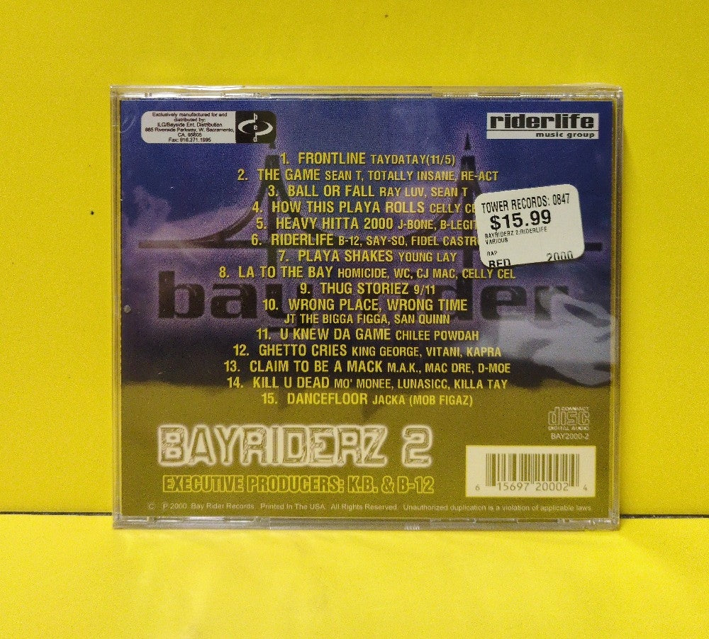 Various - Bayriderz 2 (Riderlife - The Next Generation) - 2000 - BAY2000-2 - New - Sealed - CDs