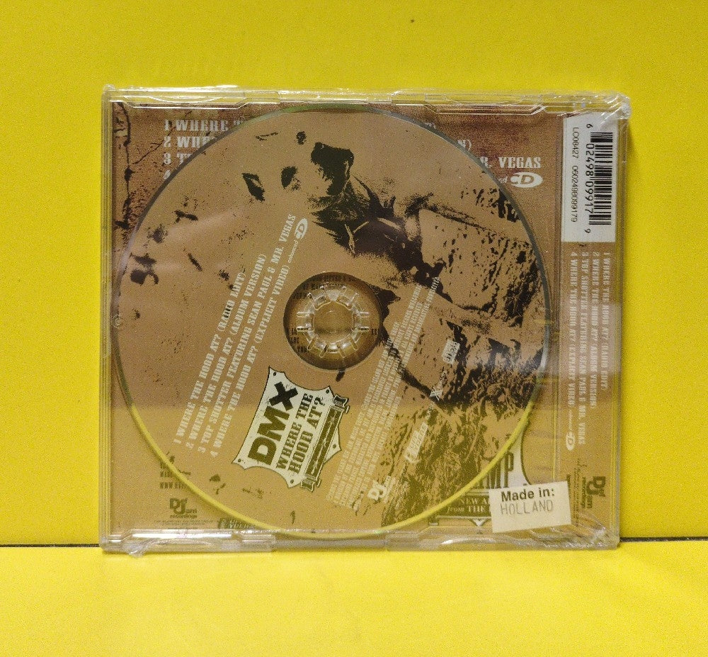 DMX - Where The Hood At? - 2003 - 0602498099179 - New - Sealed - CDs - CD Single - European Import
