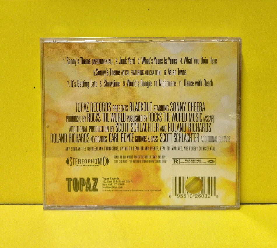 Sonny Cheeba, Rocks The World - Blackout - 1999 - TPZ-2603 - New - Sealed - CDs