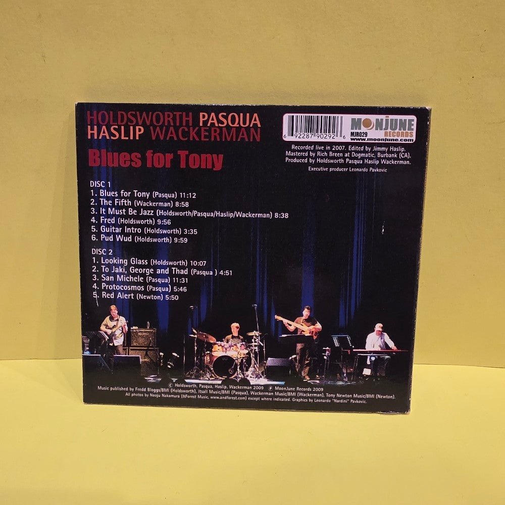Holdsworth, Pasqua, Haslip, Wackerman - Blues For Tony - 2009 - MJR029 - Used - VG++ - CDs