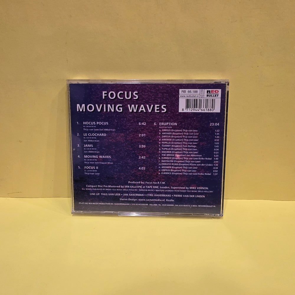 Focus  - Moving Waves - 2016 - RB 66.188 - Used - VG++ - CDs