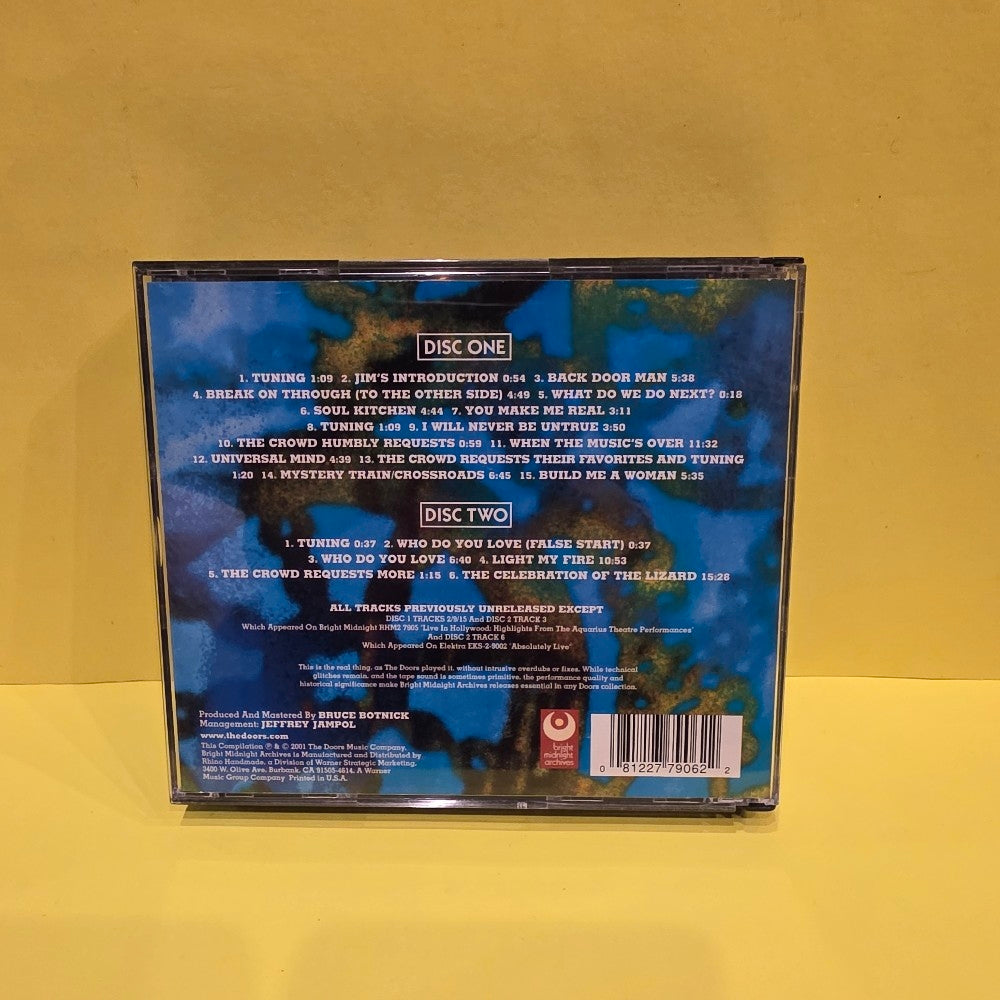 The Doors - Live At The Aquarius Theatre: The First Performance - RHM2 7906 - Used - VG++ - CDs