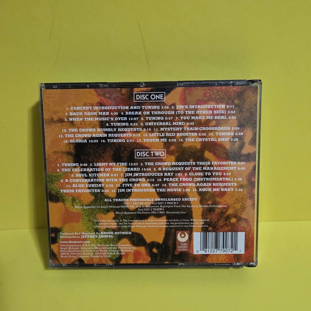 The Doors - Live At The Aquarius Theatre: The Second Performance - 2001 - RHM2 7907 - Used - VG++ - CDs