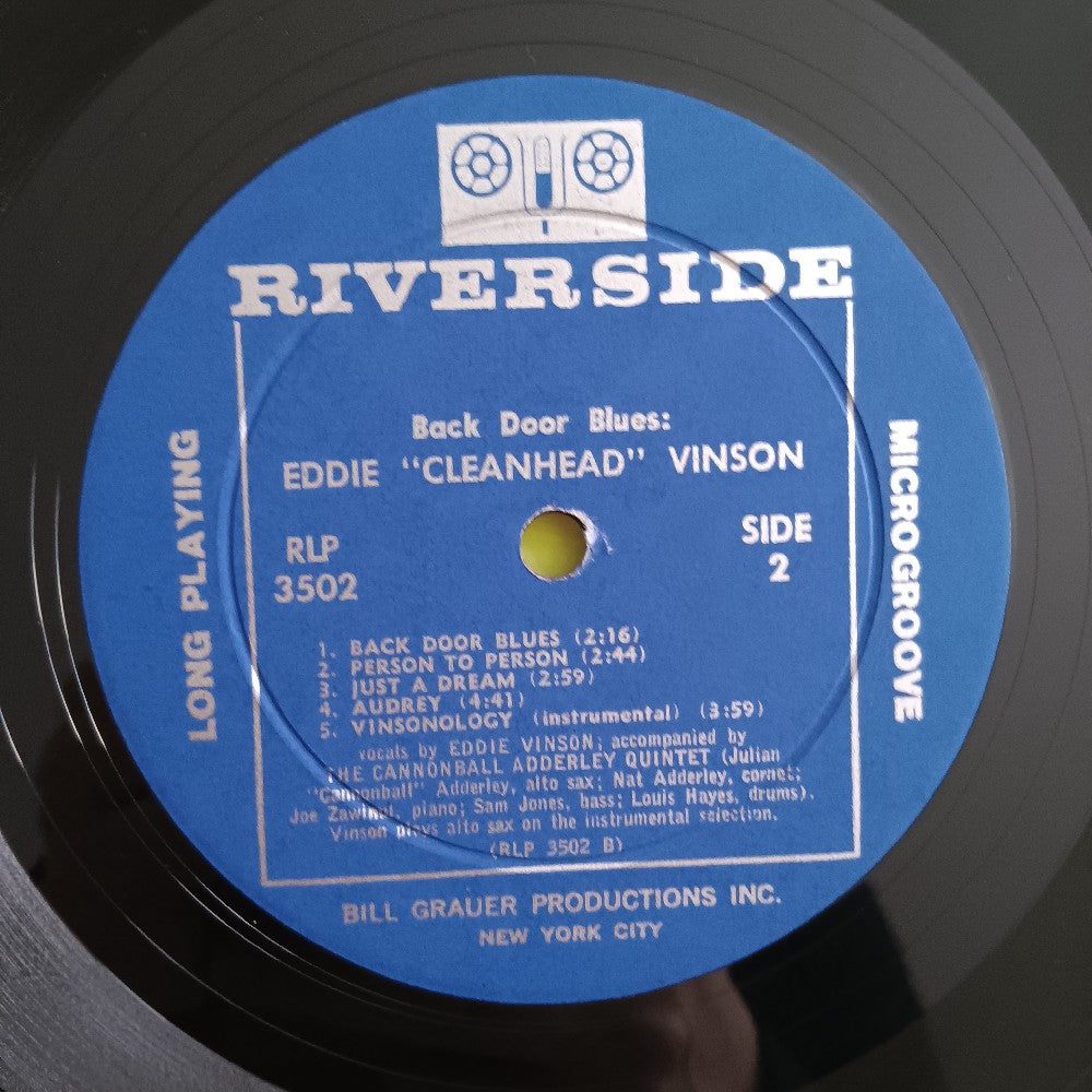 Eddie Cleanhead Vinson - Back Door Blues OG MONO - 1962 - RLP 3502 - Used - VG++ - Vinyl