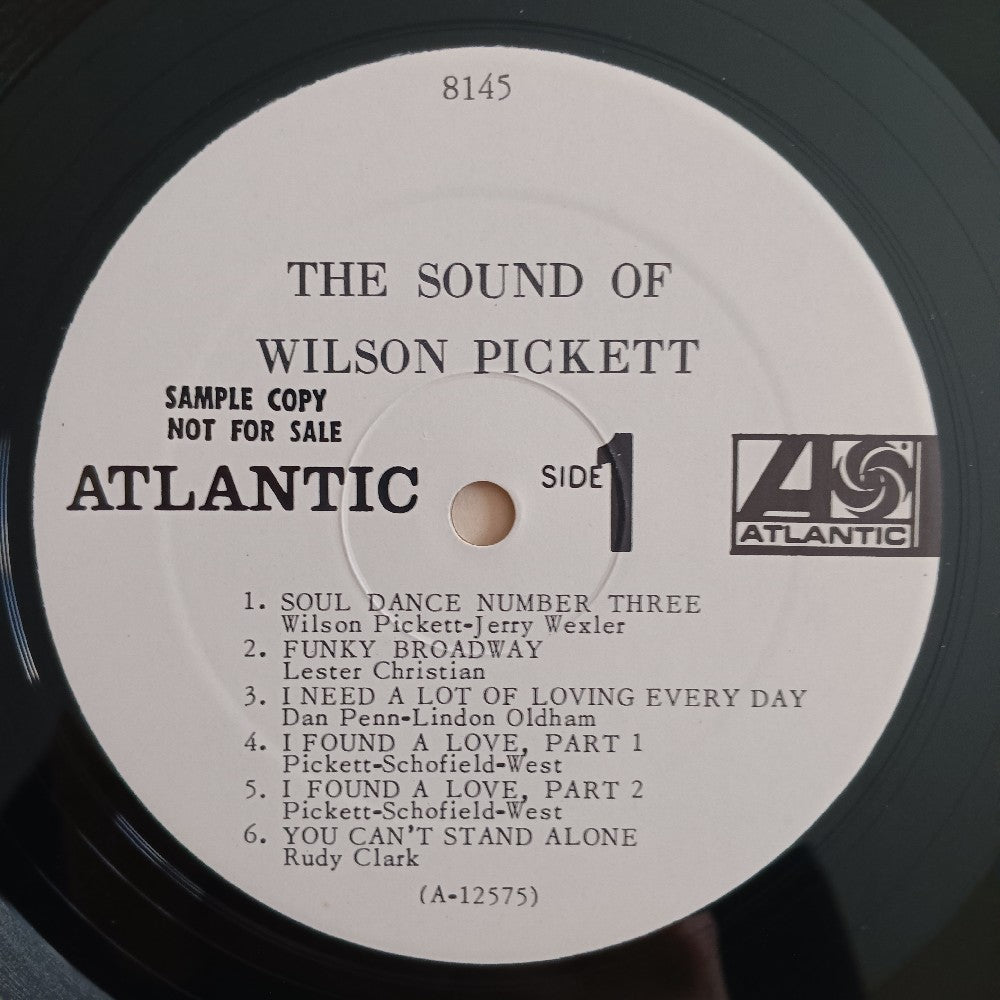 Wilson Pickett - The Sound Of Wilson Pickett PROMO MONO - 1967 - Atlantic 8145 - Used - VG++ - Vinyl