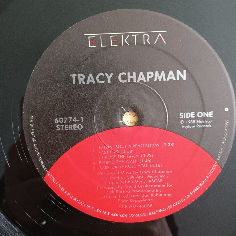 Tracy Chapman - Tracy Chapman / Self Titled OG - 1988 - 9 60774-1 - Used - VG++ - Vinyl