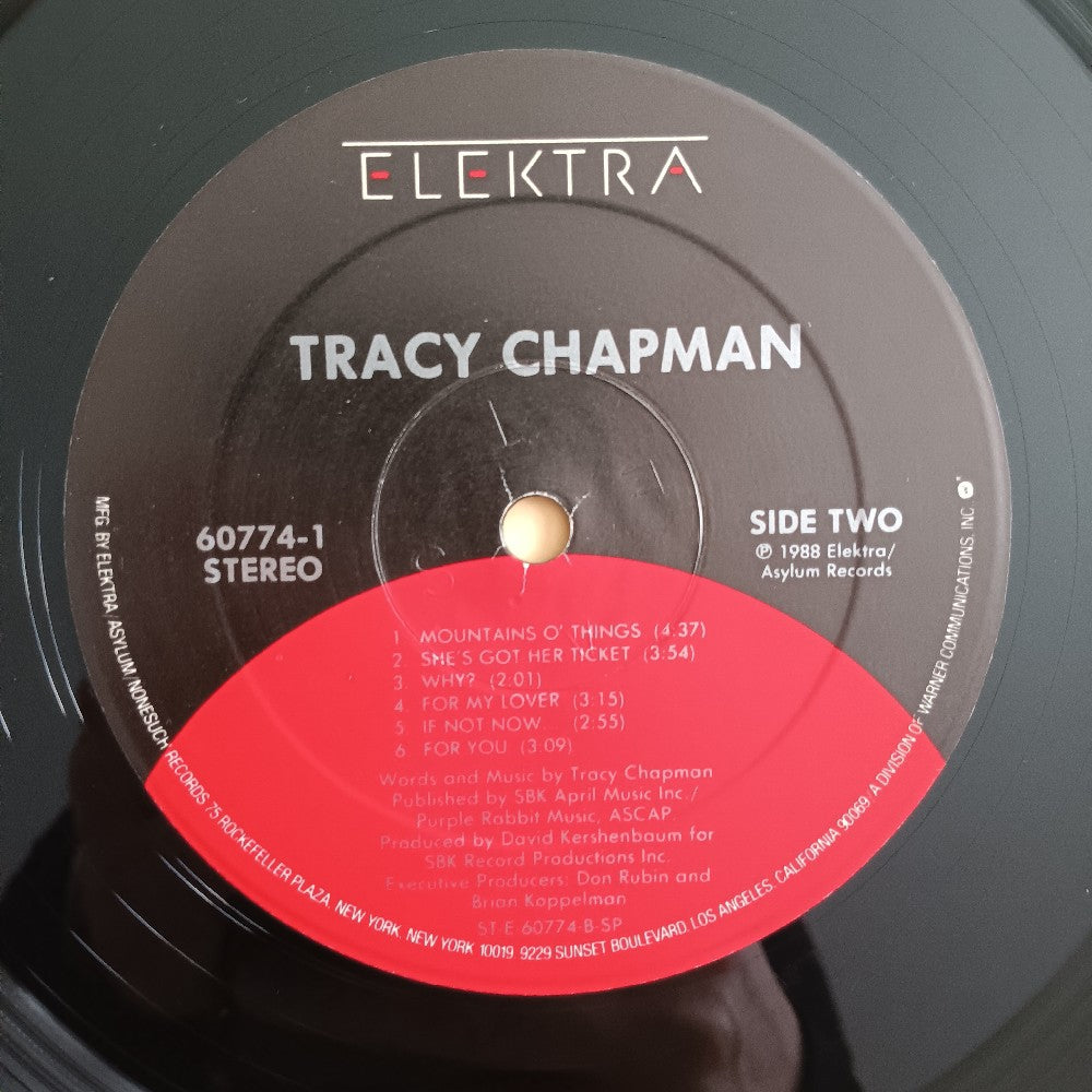 Tracy Chapman - Tracy Chapman / Self Titled OG - 1988 - 9 60774-1 - Used - VG++ - Vinyl