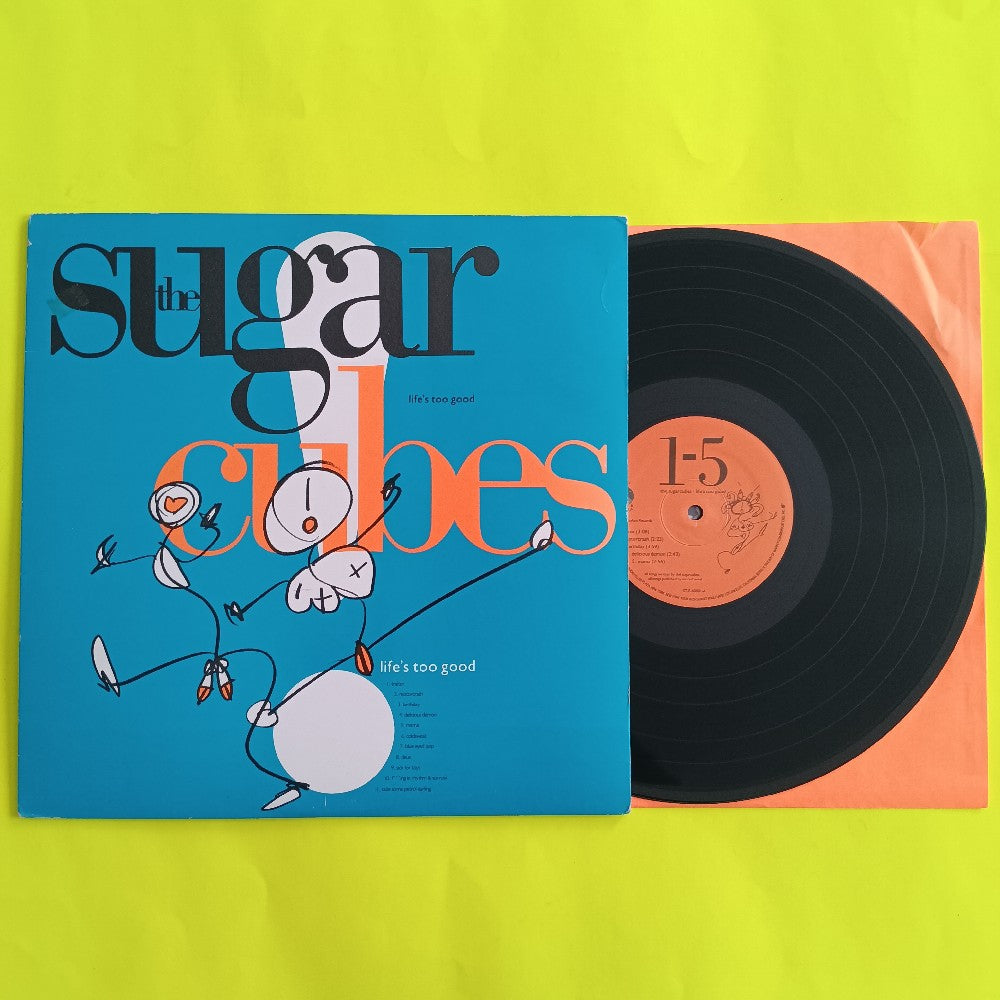 The Sugarcubes - Life's Too Good BLUE - 1988 - 60801-1 - Used - VG++ - Vinyl