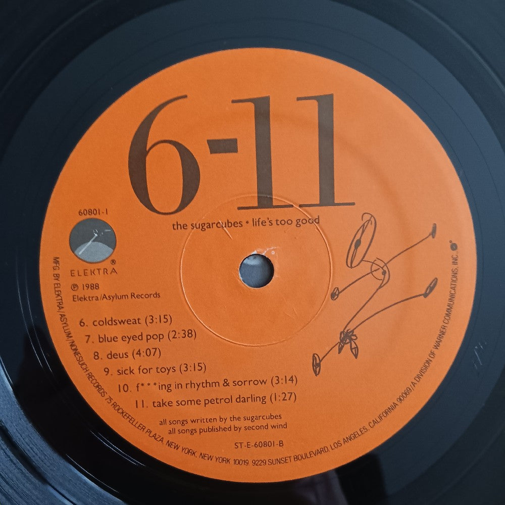 The Sugarcubes - Life's Too Good BLUE - 1988 - 60801-1 - Used - VG++ - Vinyl