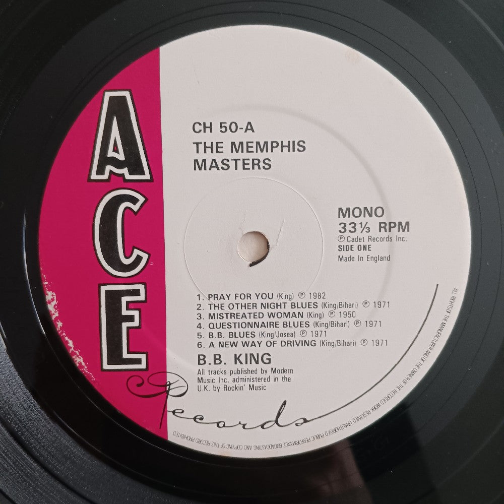 B. B. King - The Memphis Masters UK - 1982 - CH 50 - Used - VG++ - Vinyl