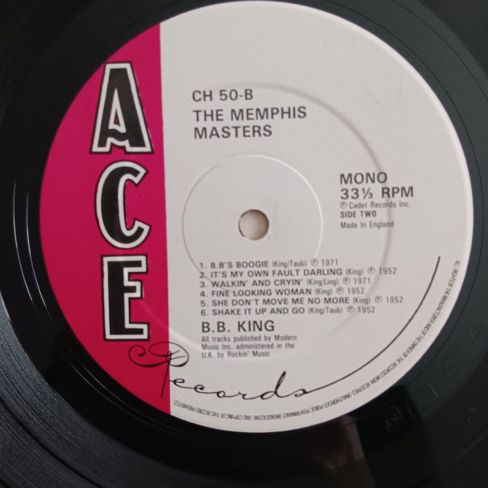 B. B. King - The Memphis Masters UK - 1982 - CH 50 - Used - VG++ - Vinyl