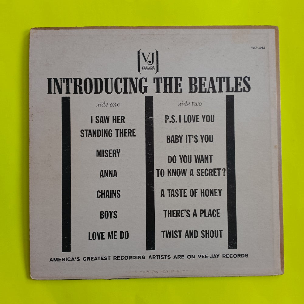 The Beatles  - Introducing ... The Beatles OG OVAL LOGO - 1964 - VJLP 1062 - Used - VG+ - Vinyl