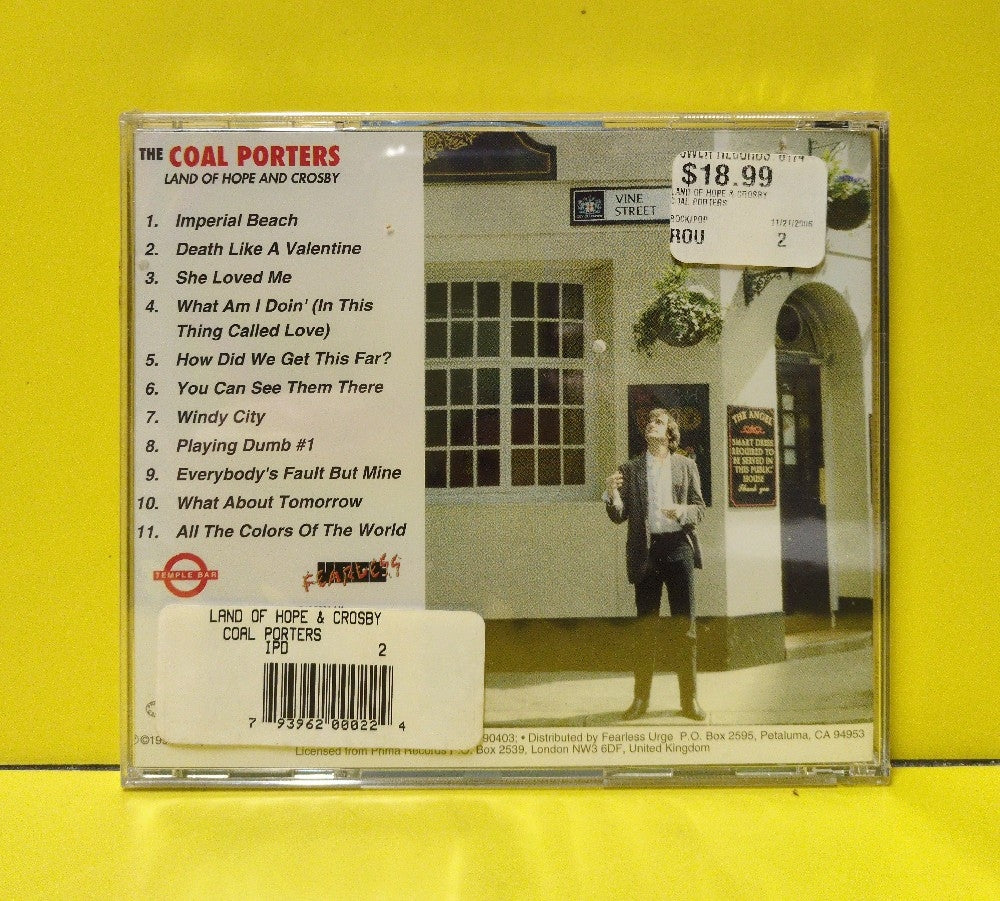 The Coal Porters - Land Of Hope And Crosby - 1994 - SID002 - New - Sealed - CDs - UK Import