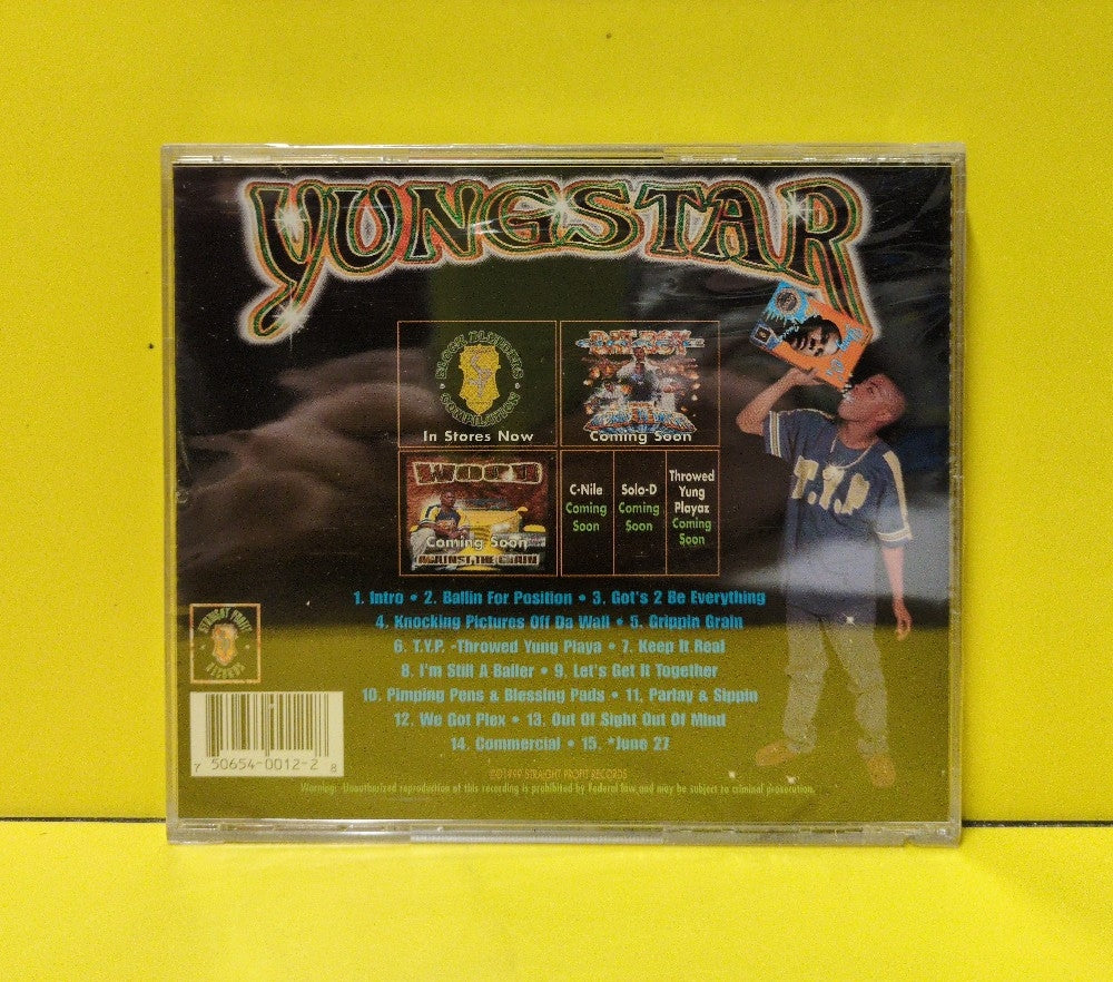 Yungstar - Throwed Yung Playa - 1999 - SPR-0012 - New - Sealed - CDs