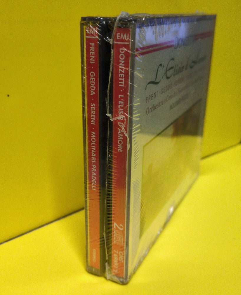 Donizetti - Molinari-Pradelli, Freni, Gedda, Sereni, Capecchi, Arena, Orchestra E Coro Del Teatro Dell'Opera Di Roma - L'Elisir D'Amore - 1988 - CMS 7 698972 - New - Sealed - CDs - 2xCD Set - Reissue