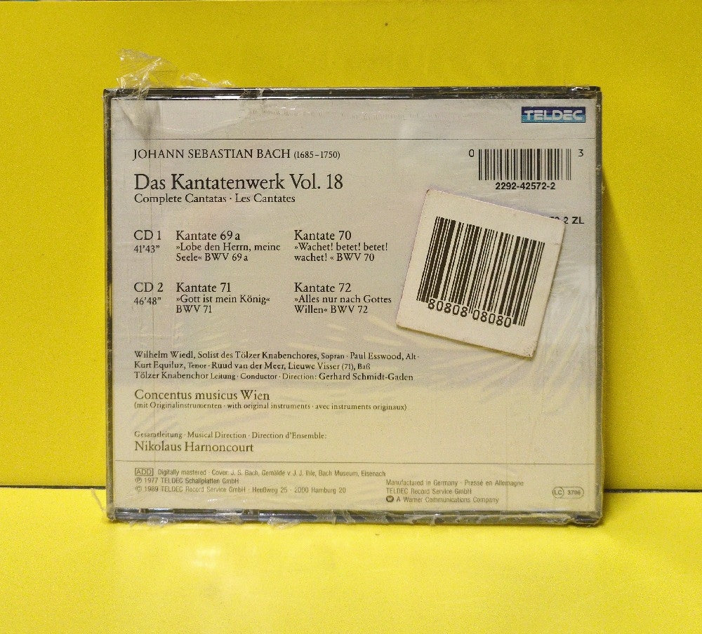 Joh. Sebast. Bach - Das Kantatenwerk = Complete Cantatas; Vol. 18 - 1989 - 8.35340 ZL - New - Sealed - CDs - 2xCD Set - European Import