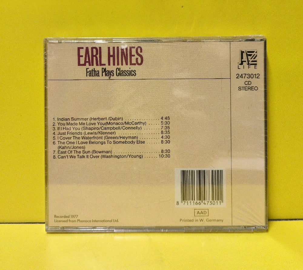 Earl Hines - Fatha Plays Classics - 2473012 - New - Sealed - CDs - Germany Import