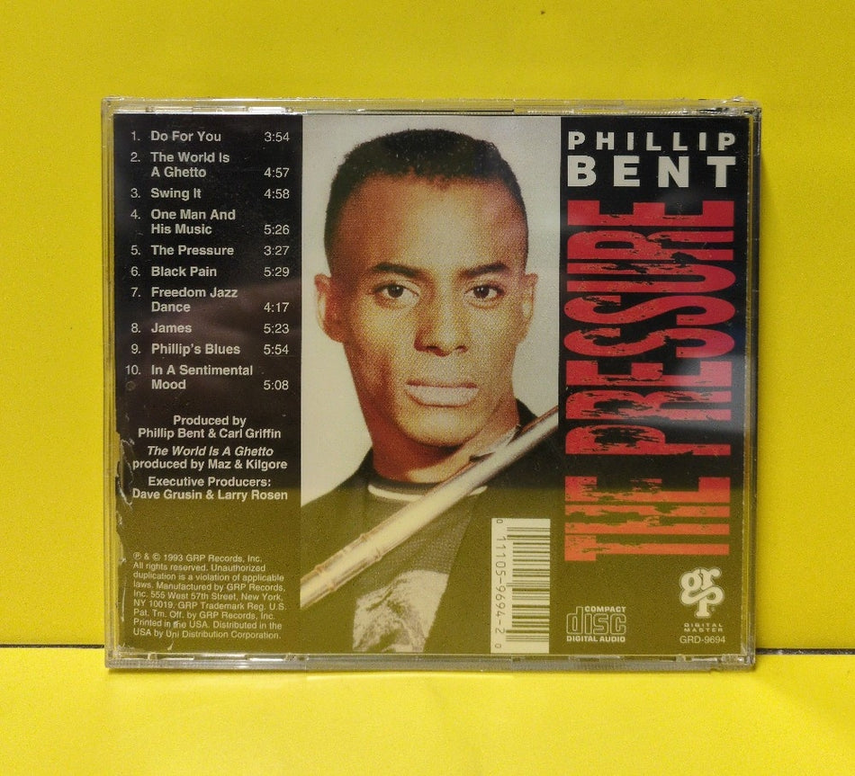 Phillip Bent - The Pressure - 1993 - GRD-9694 - New - Sealed - CDs