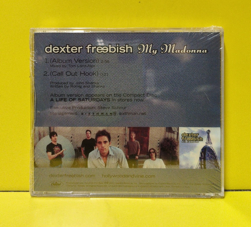 Dexter Freebish - My Madonna - 2001 - DPRO 7087 6 15685 2 3 - New - Sealed - CDs - CD Single - Promo