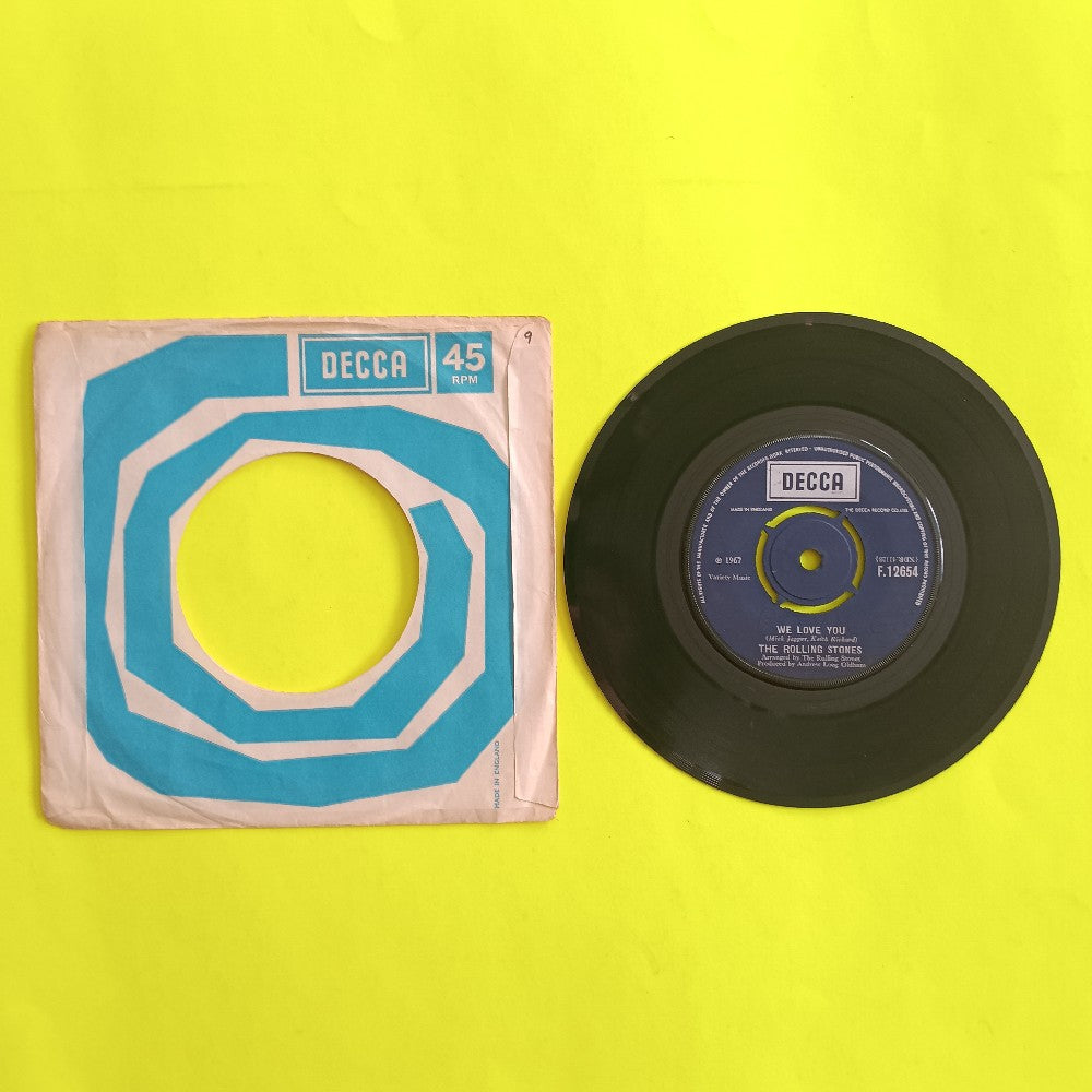 Rolling Stones - We Love You / Dandelion UK 7" 45 - 1967 - F.12654 - Used - VG++ - Vinyl