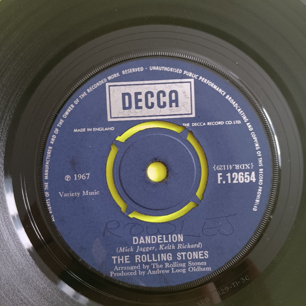 Rolling Stones - We Love You / Dandelion UK 7" 45 - 1967 - F.12654 - Used - VG++ - Vinyl