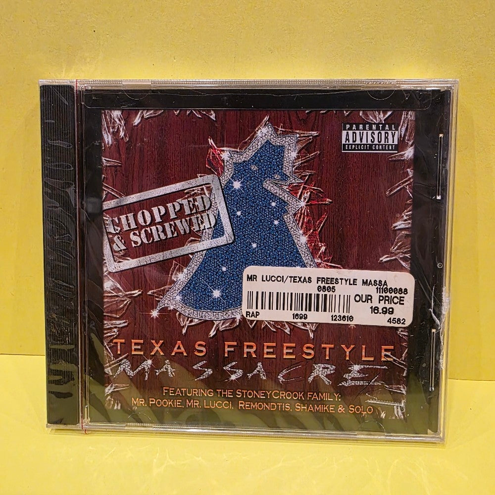 Mr. Lucci - Texas Freestyle Messacre: Chopped & Screwed - 2001 - ICN-3014 - New - Sealed - CDs
