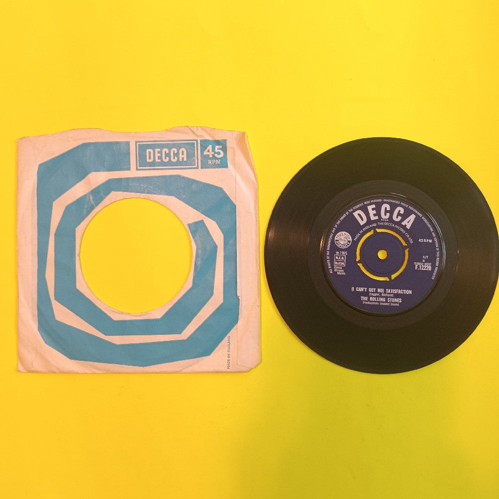 Rolling Stones - (I Cant Get No) Satisfaction UK 7" 45 - 1969 - F.12220 - Used - VG+ - Vinyl
