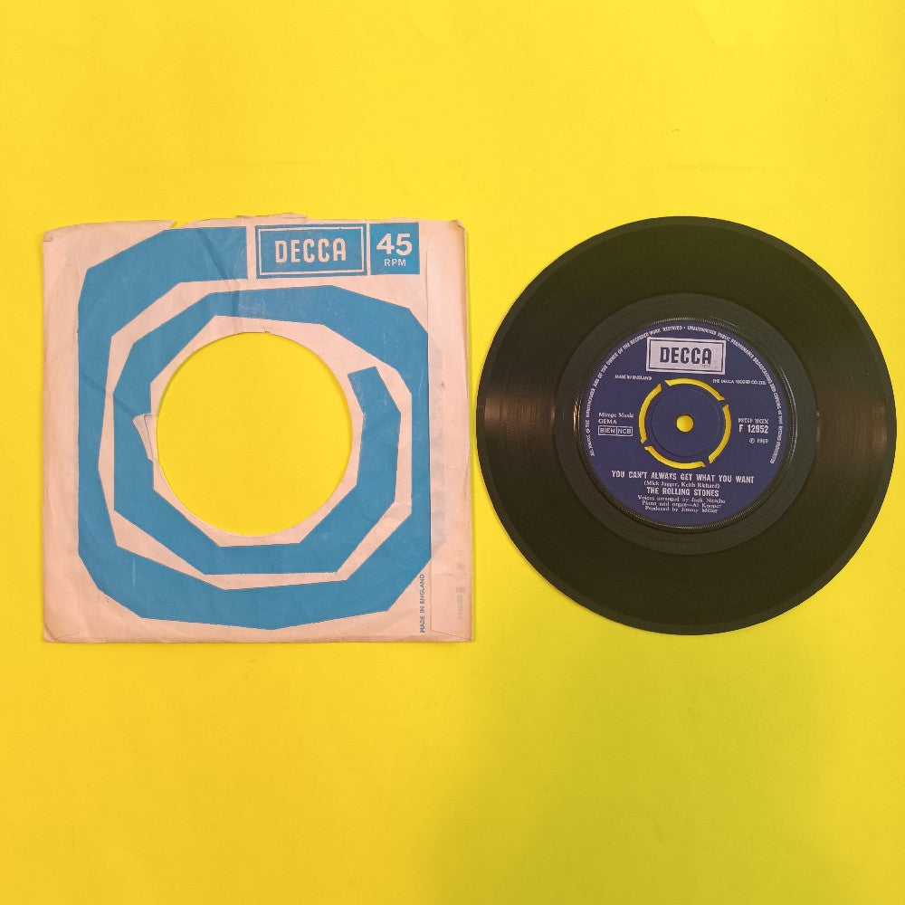 Rolling Stones - Honky Tonk Women UK 7" 45 - 1969 - F 12952 - Used - VG++ - Vinyl