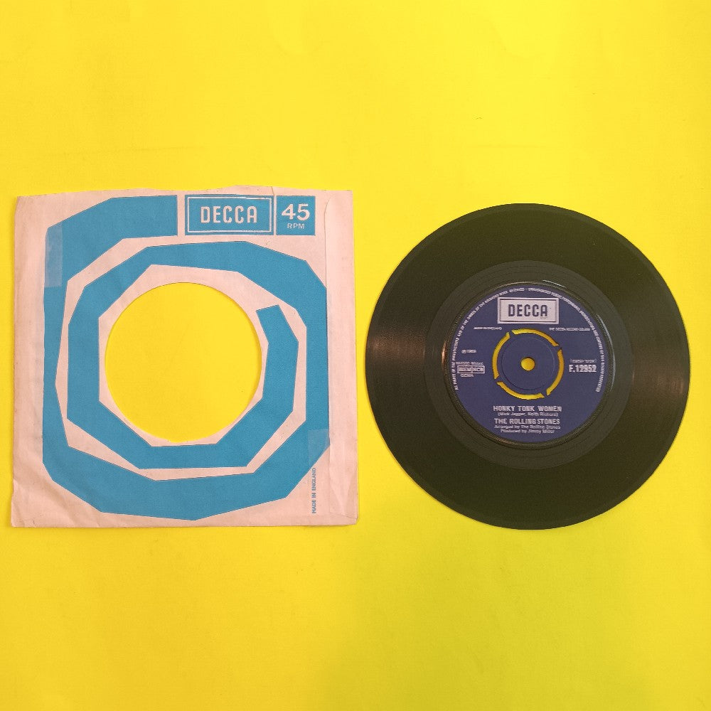 Rolling Stones - Honky Tonk Women UK 7" 45 - 1969 - F.12952 - Used - VG++ - Vinyl